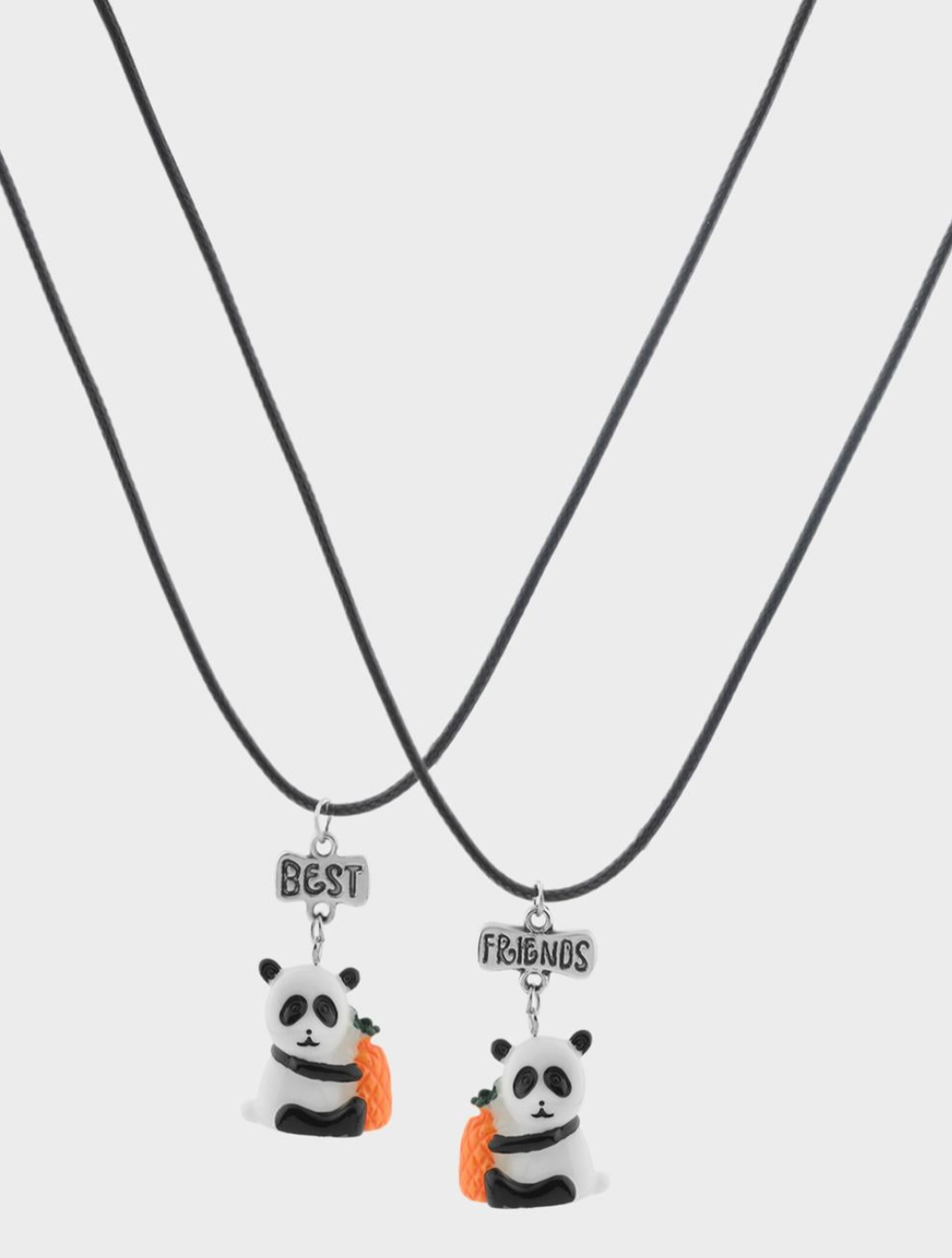 Best Friends Panda Arkadaşlık Kolyesi 2'li Set